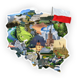 Turystyczna mapa Polski